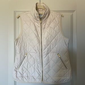 Old Navy Cream Quilted Vest